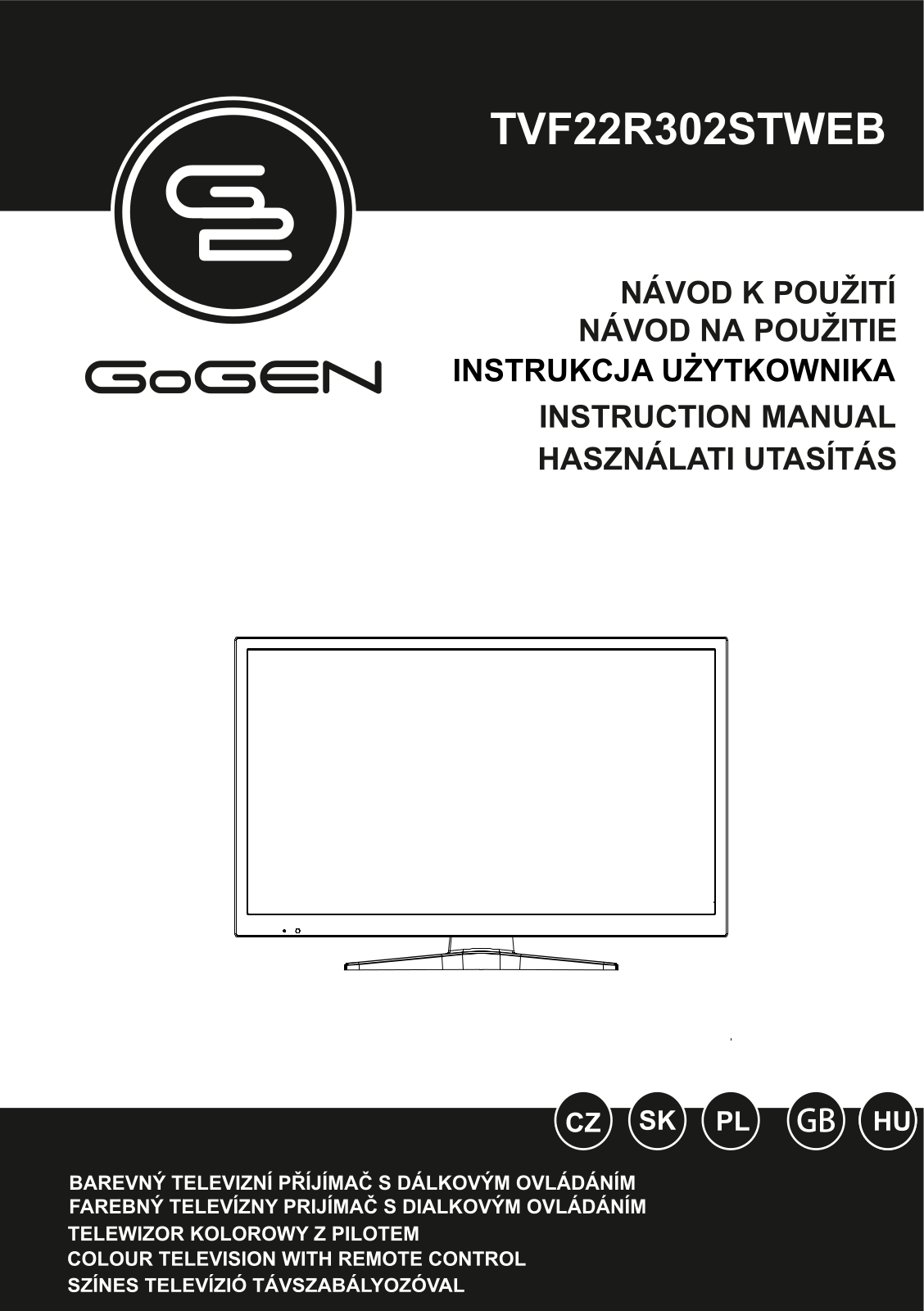 GoGEN TVF 22R302 STWEB User Manual