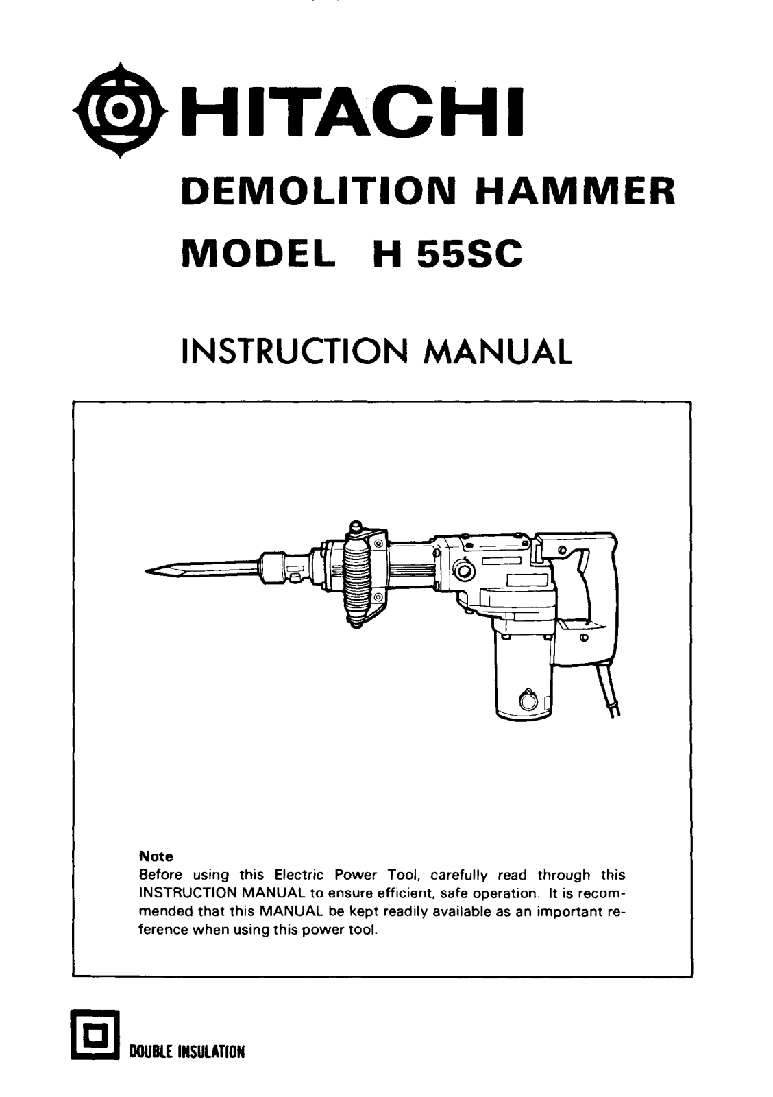 Hitachi H 55SC User Manual