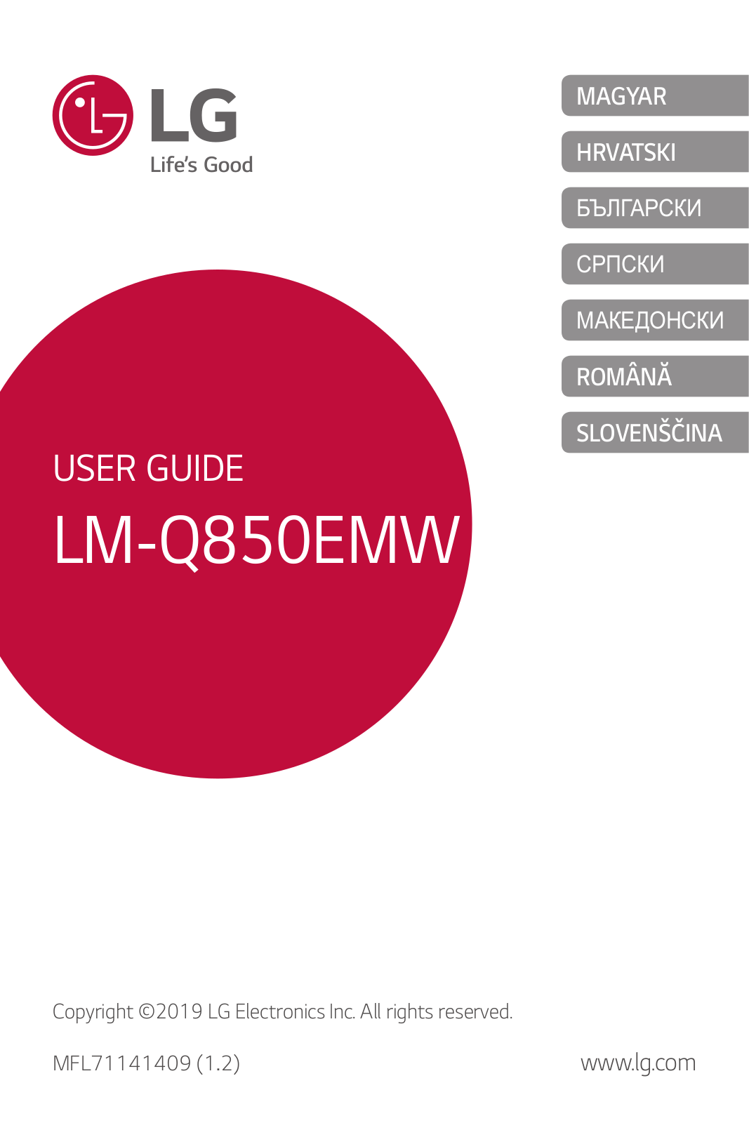 LG LMQ850EMW User guide