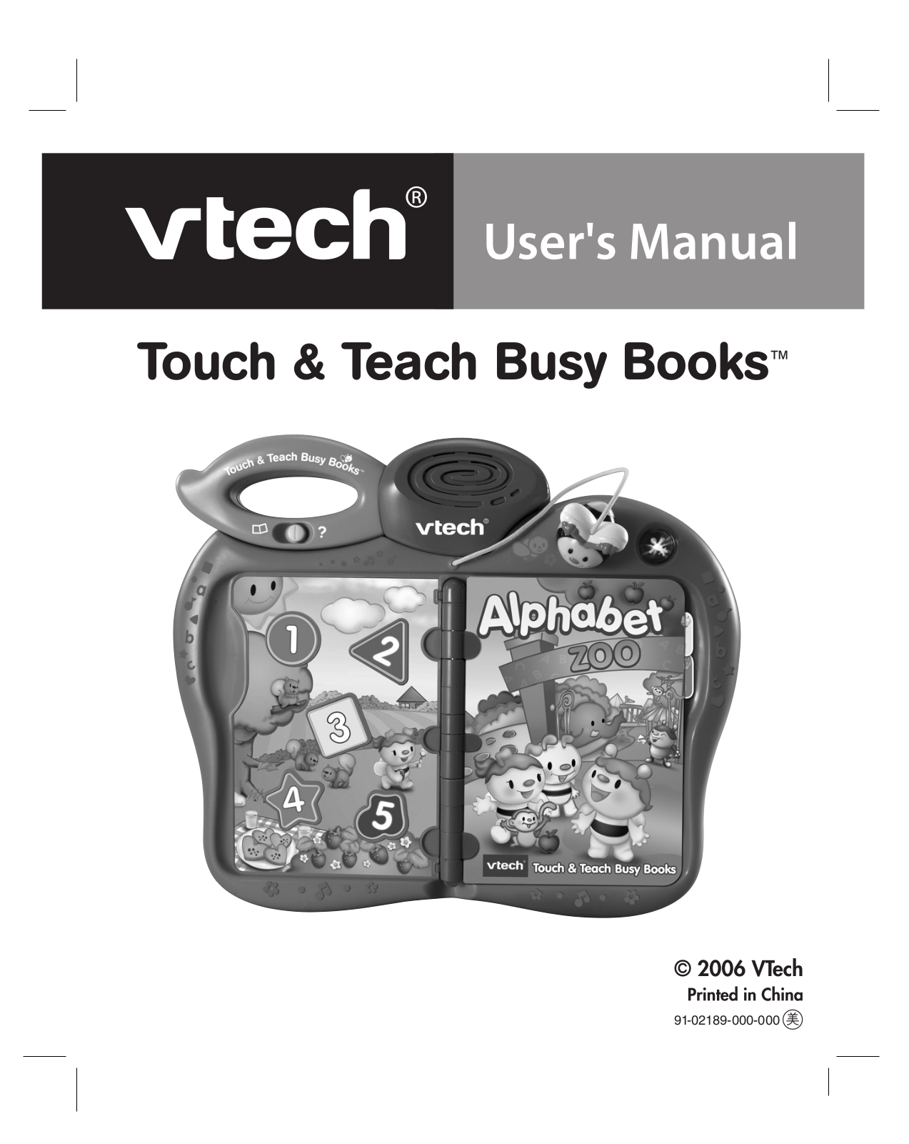 VTech TOUCH&TEACHBUSYBOOKS User Manual