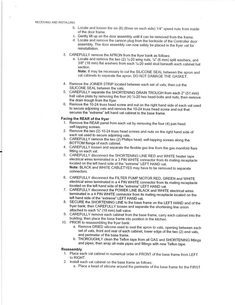Ultrafryer BP20-18 Operators Manual