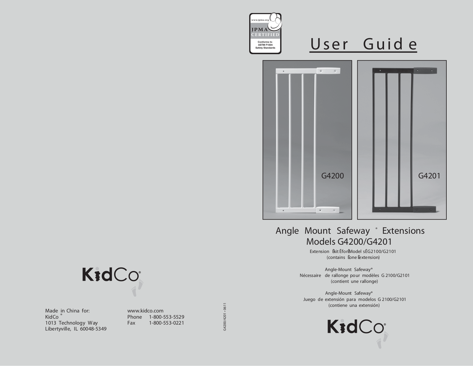 Kidco G4201 User Manual