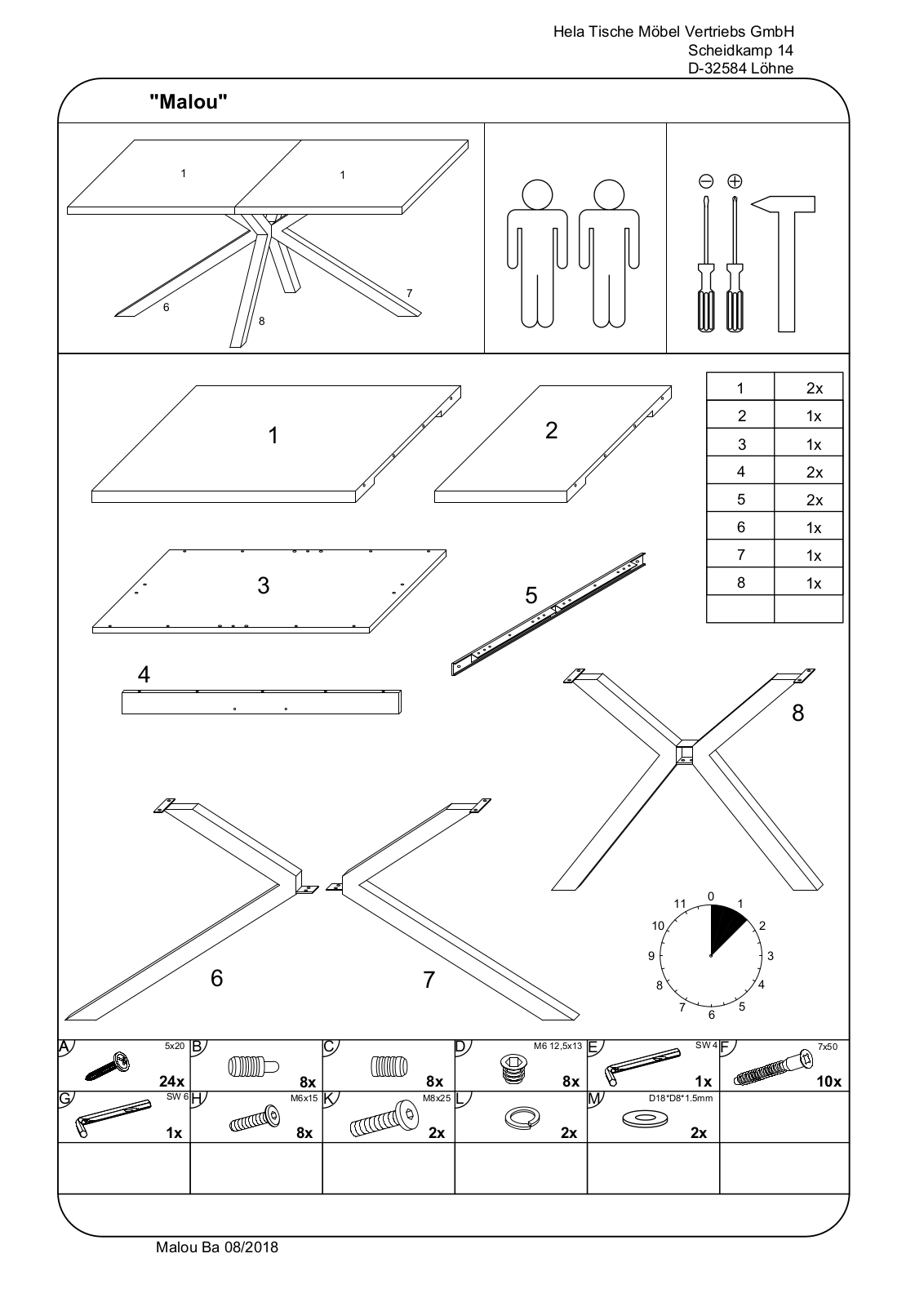 HELA MALOU Assembly instructions - ManualMachine.com