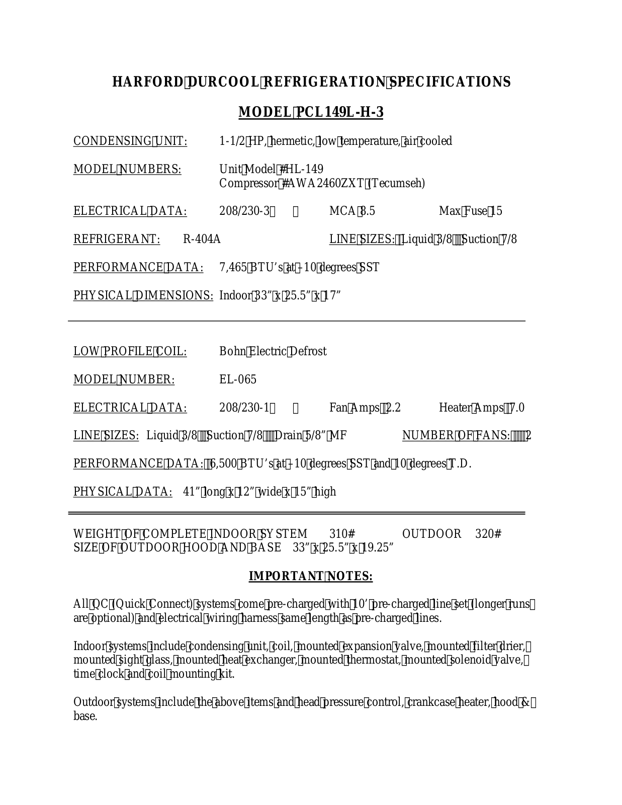 Harford AWA2460ZXT User Manual