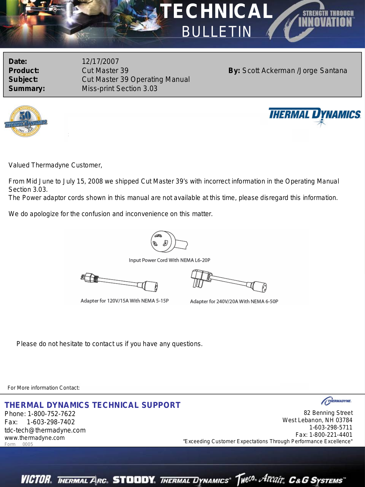 THERMAL DYNAMICS Cut Master 39 Troubleshooting instruction - ManualMachine.com