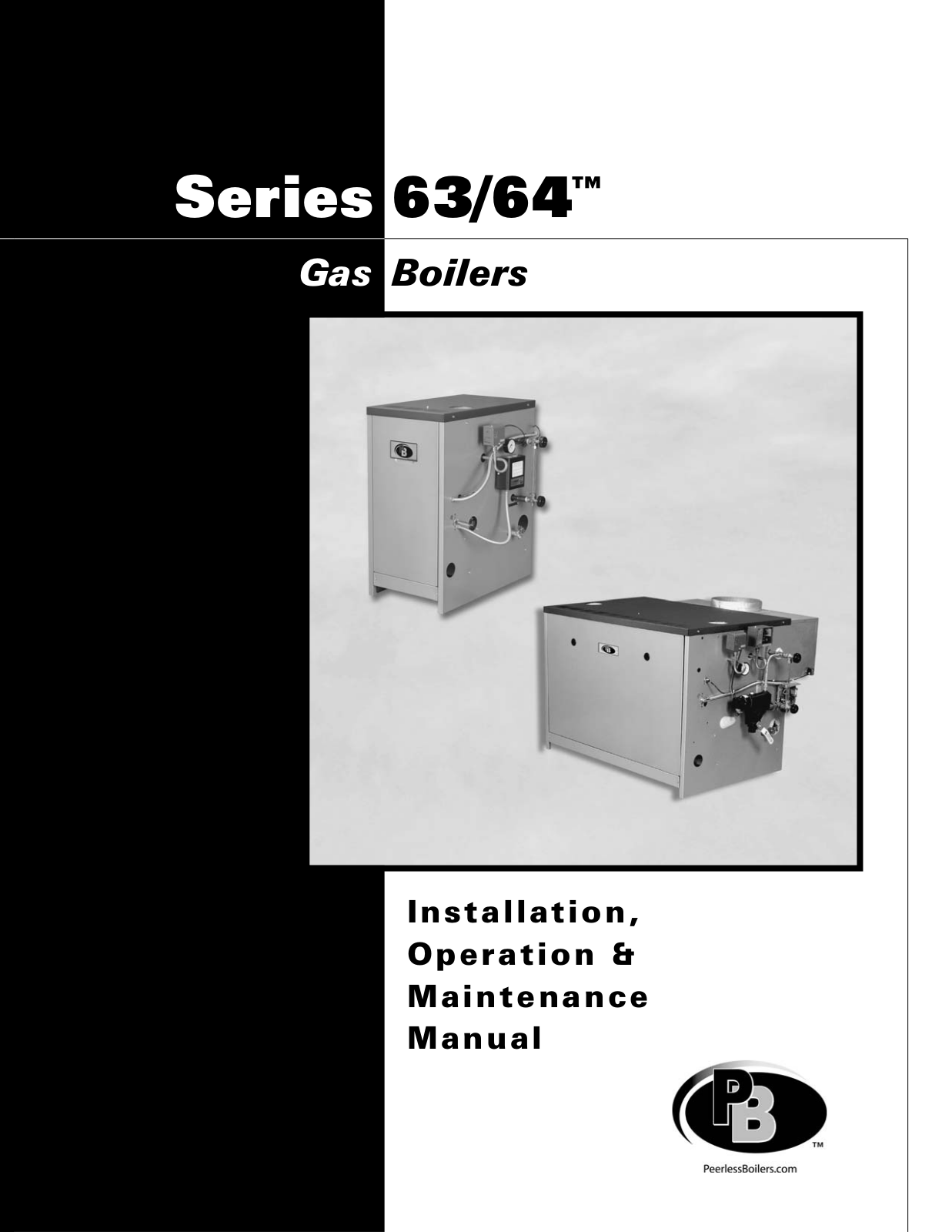 PeerlessBoilers 63-03L, 63-03, 63-04L, 63-04, 63-05L Installation Manual