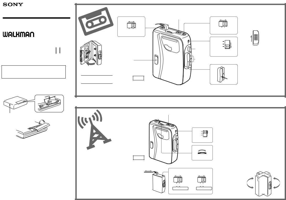 Sony WM-FX161, WM-FX163 Operating Instructions