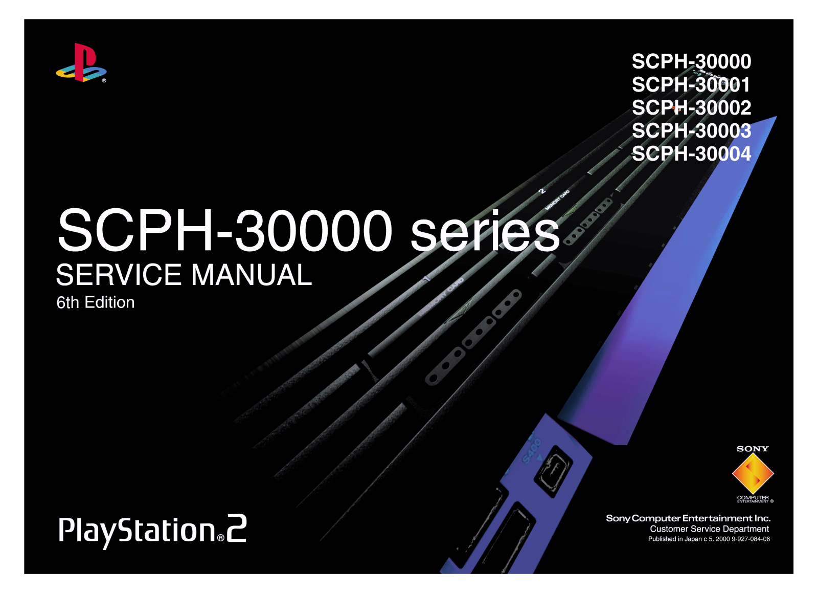 Sony SCPH-30004, SCPH-30003, SCPH-30002, SCPH-30001, SCPH-30000 Service Manual