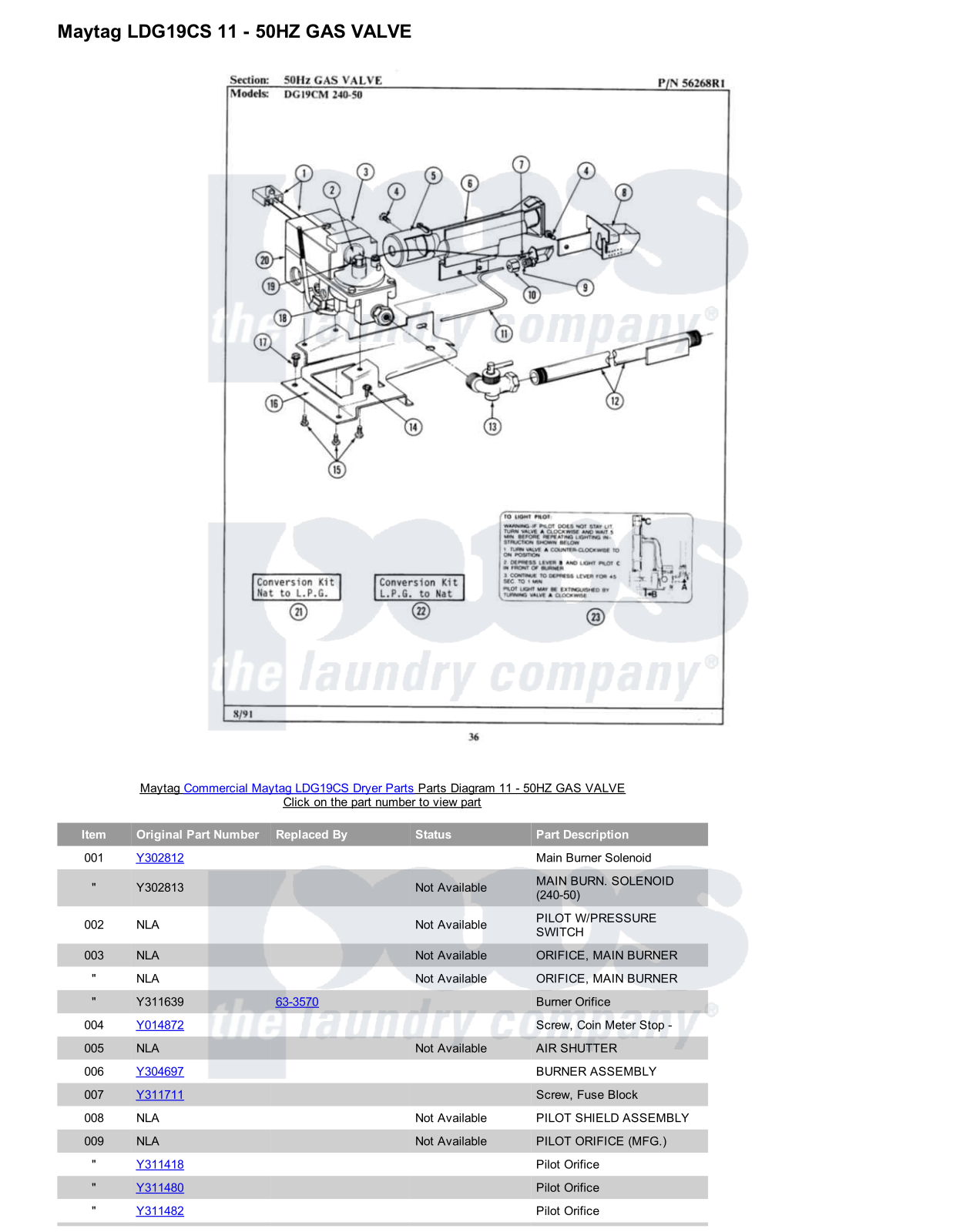 Maytag LDG19CS Parts Diagram