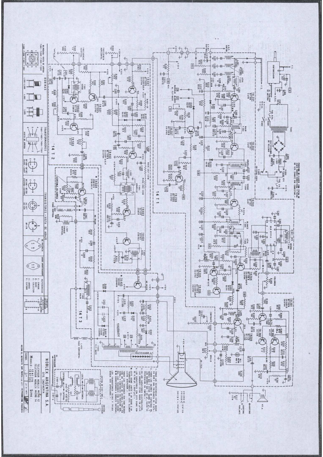 NOBLEX 14NT320  ByN Schematic