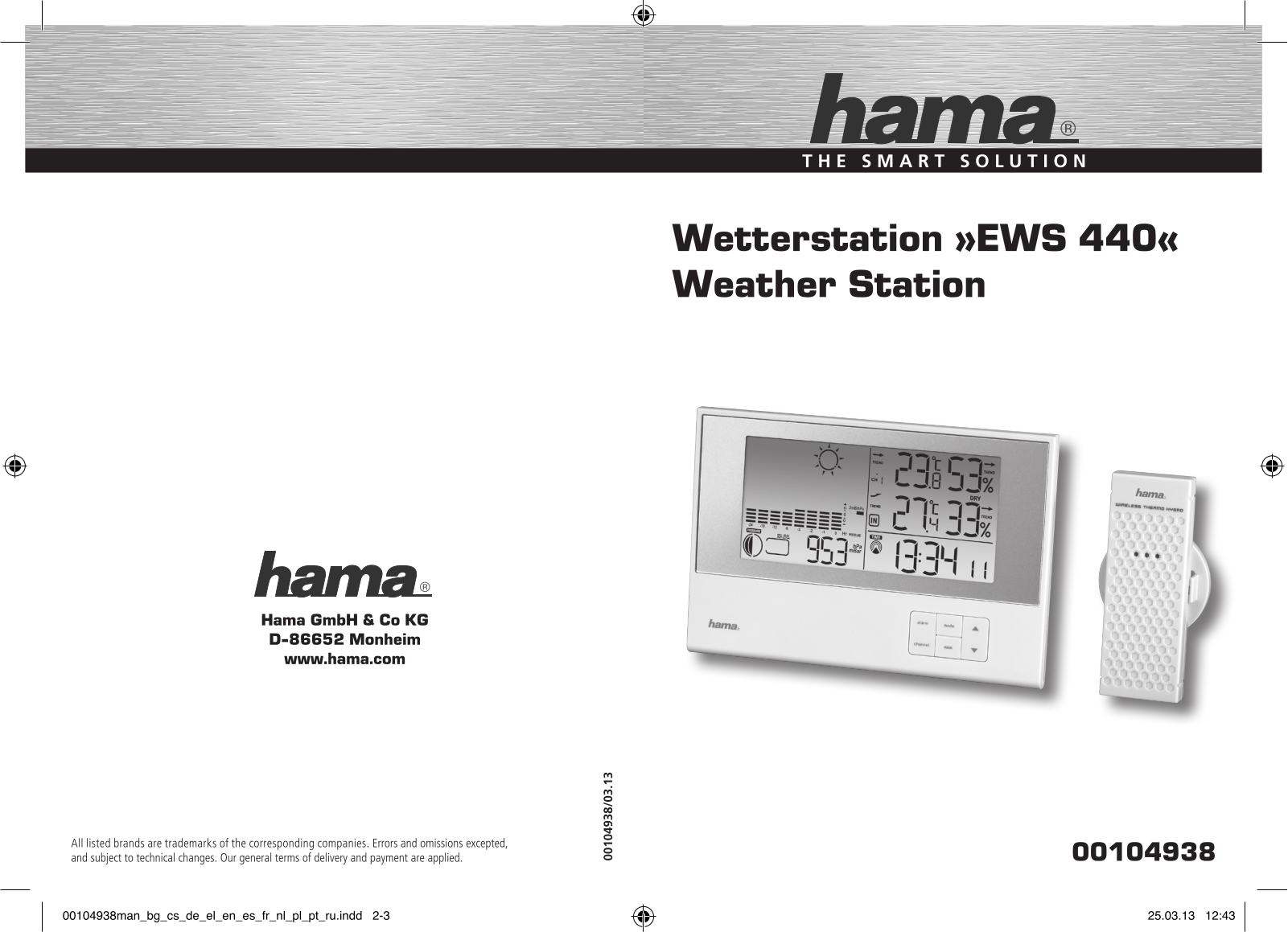 HAMA EWS-440 User Manual