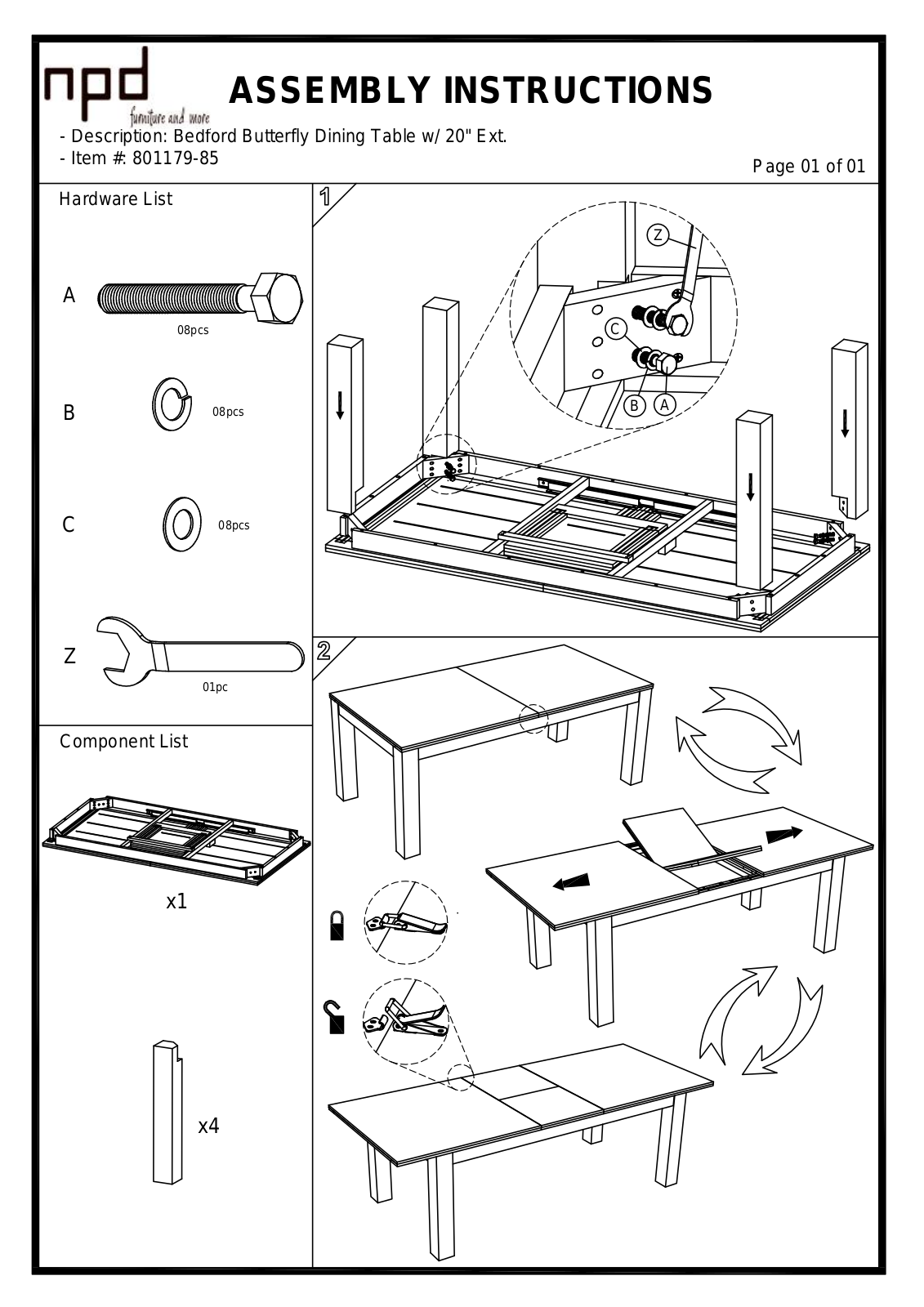 New Pacific Direct 801179157 User Manual