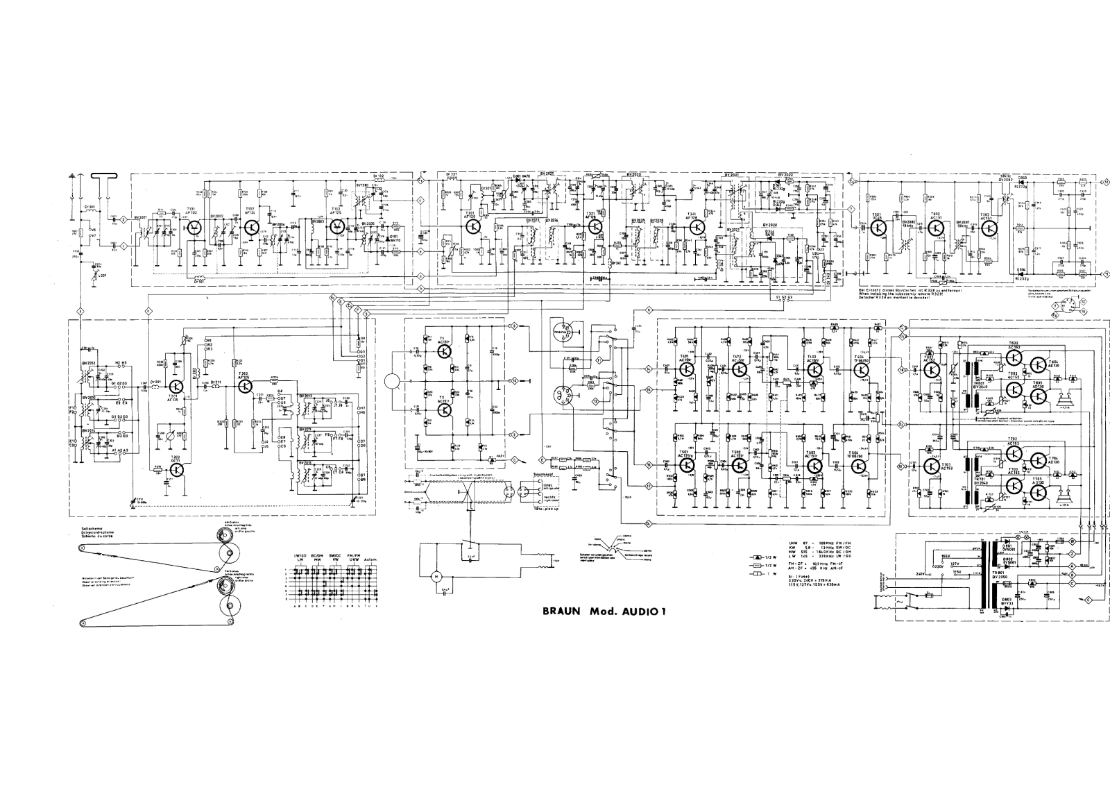 Braun audio 1 schematic