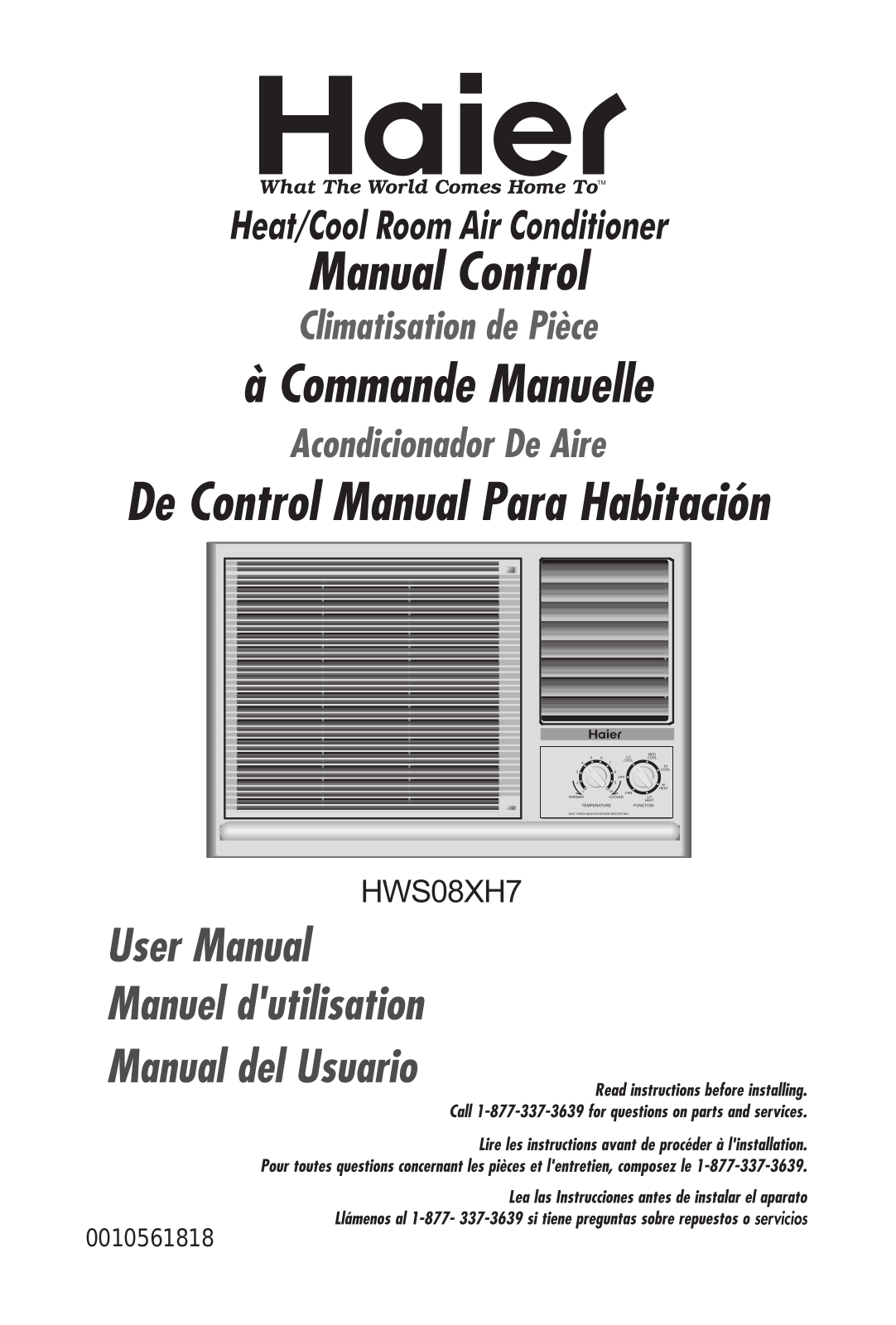 Haier HWS08XH7 User Manual