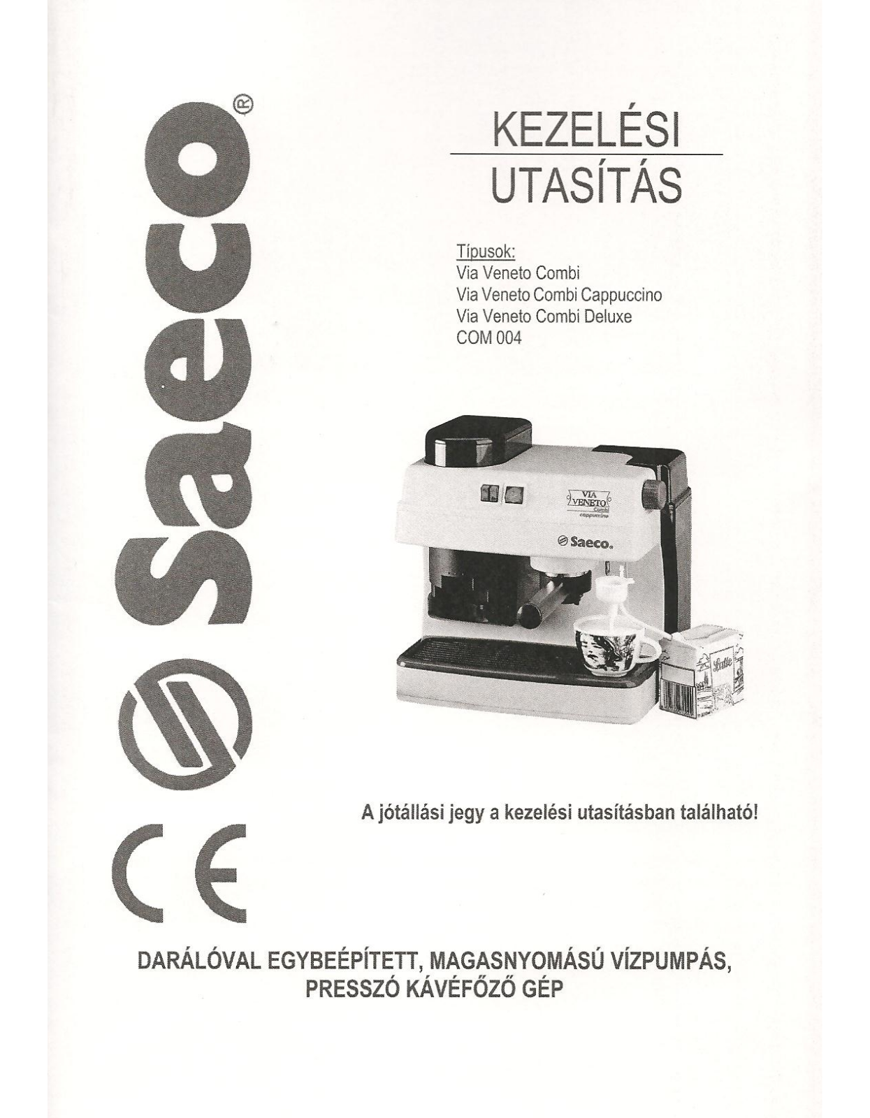 Saeco COM004 User Manual