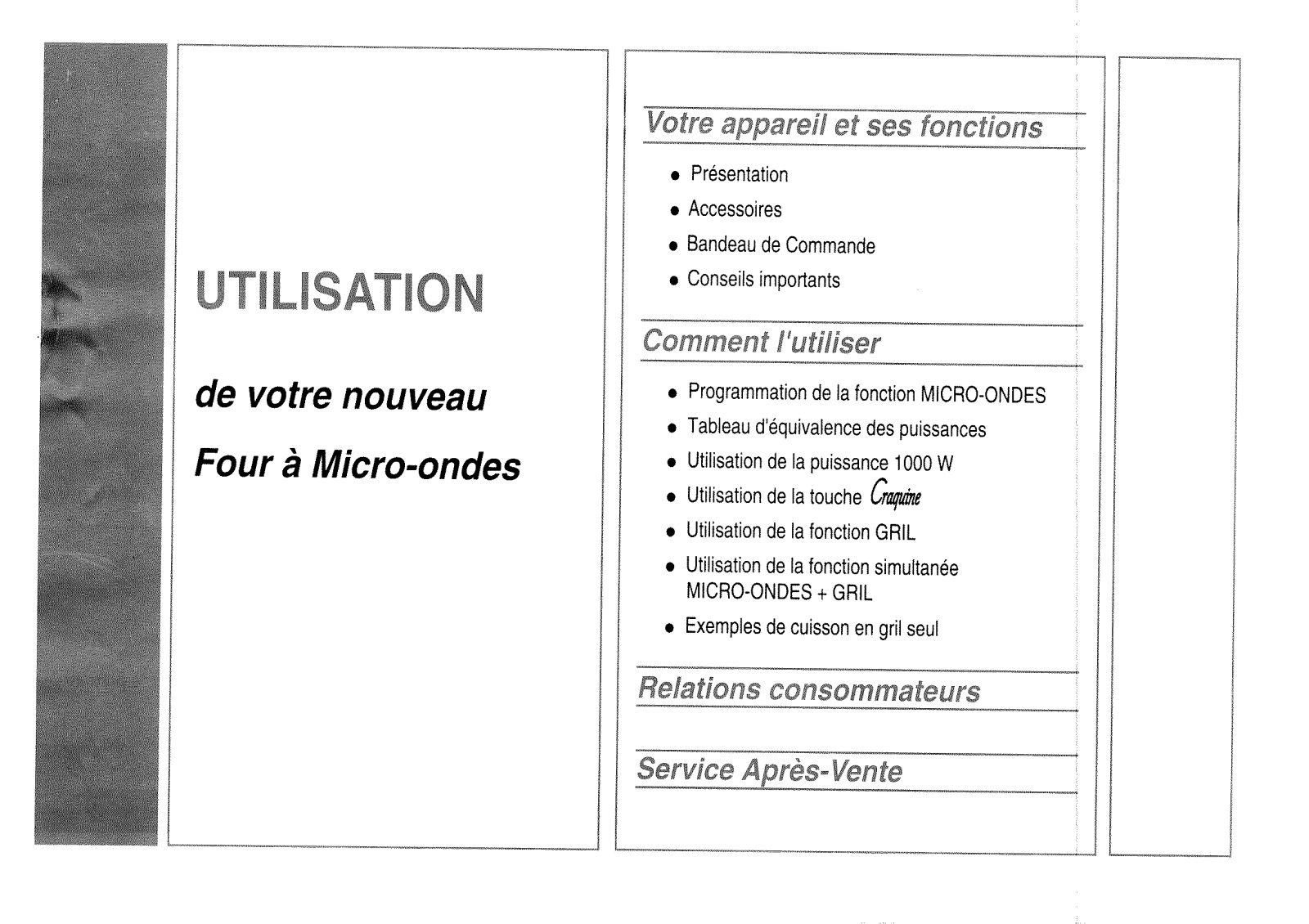 BRANDT MGP1820, MGP1821 User Manual