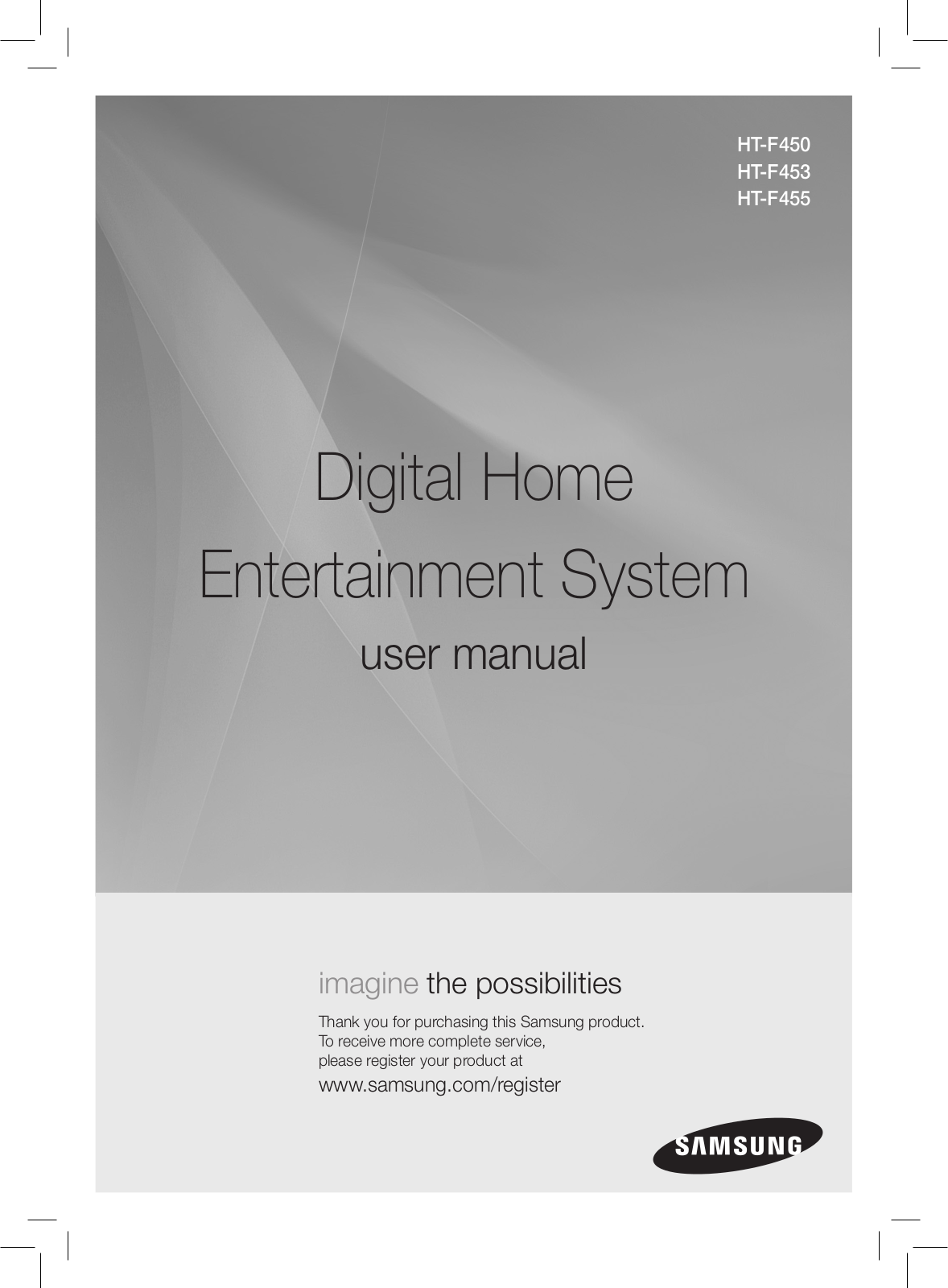 Samsung HT-F455 User Manual