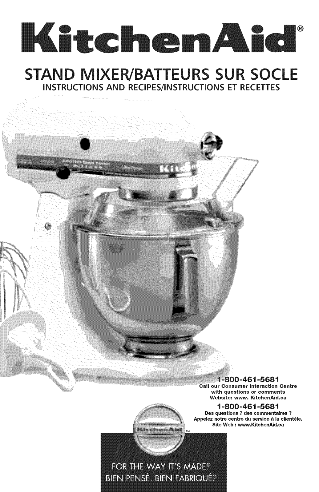 KitchenAid 4KSM50PWH0, 4KSM50POB0, 4K5SSWH1, 4K5SSOB0 Owner’s Manual