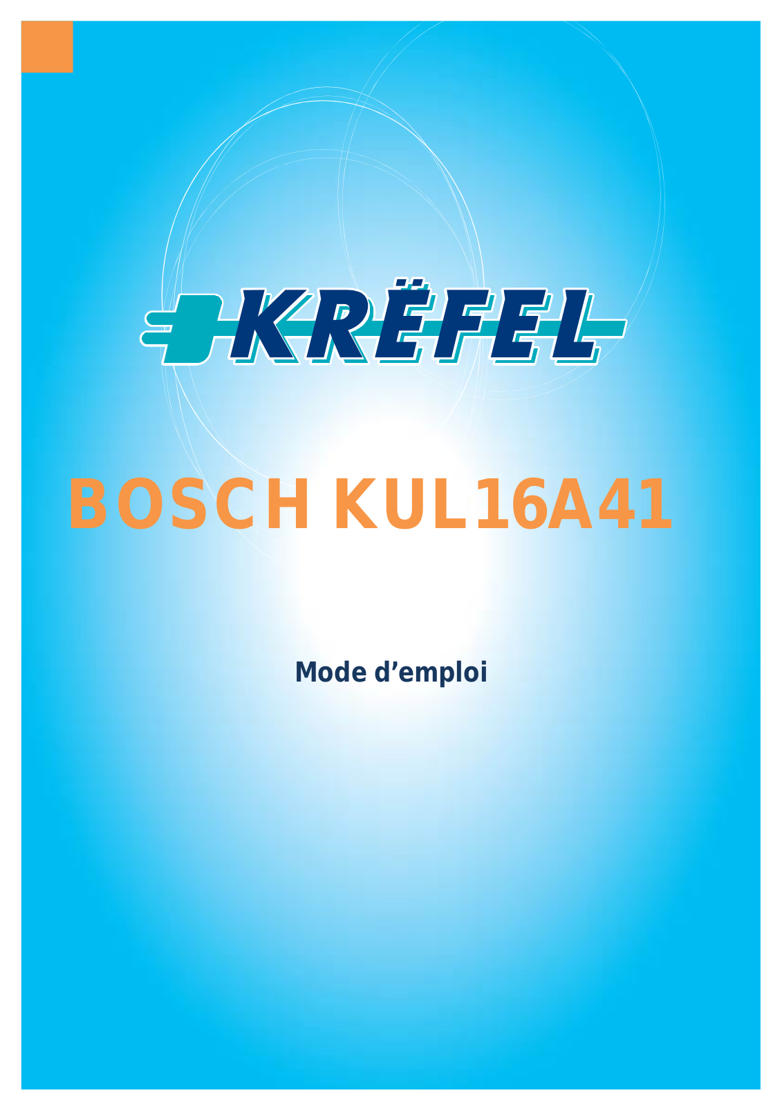 BOSCH KUL16A41 User Manual