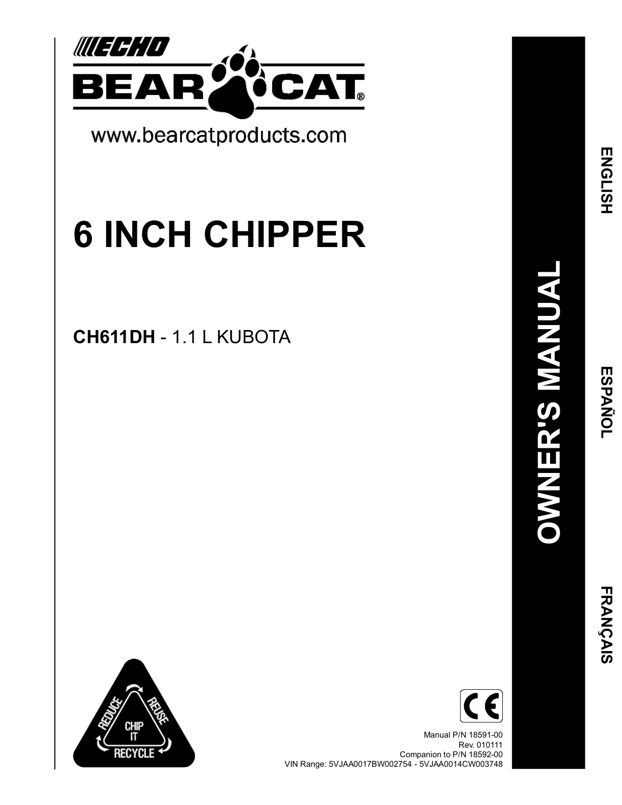 Echo CH611DH Owners Manual v.5