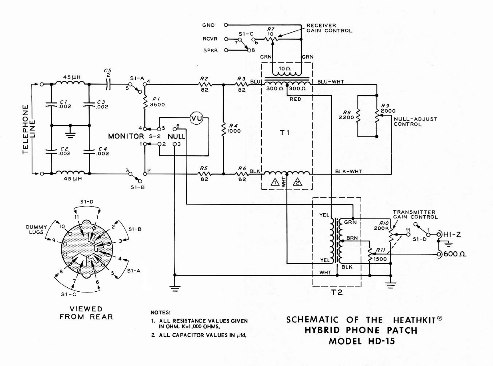 Heathkit HD-15 Schematic