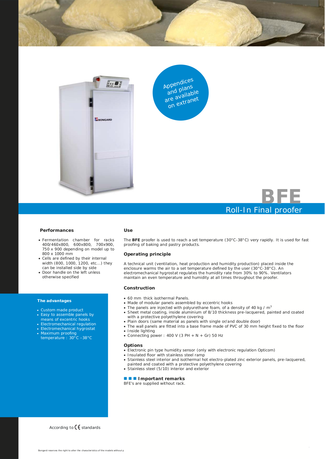 Bongard BFE User Manual