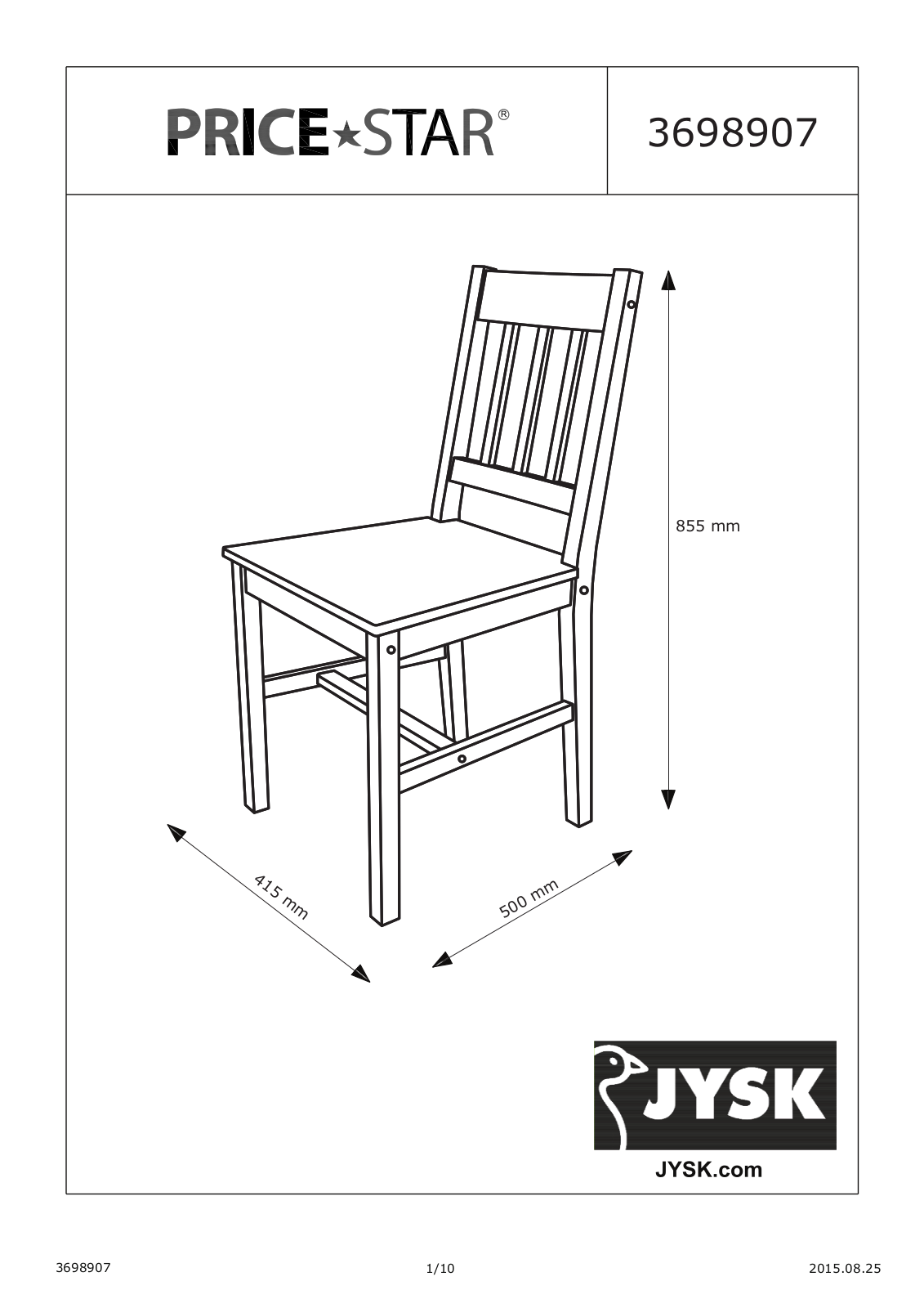 JYSK Tylstrup User Manual