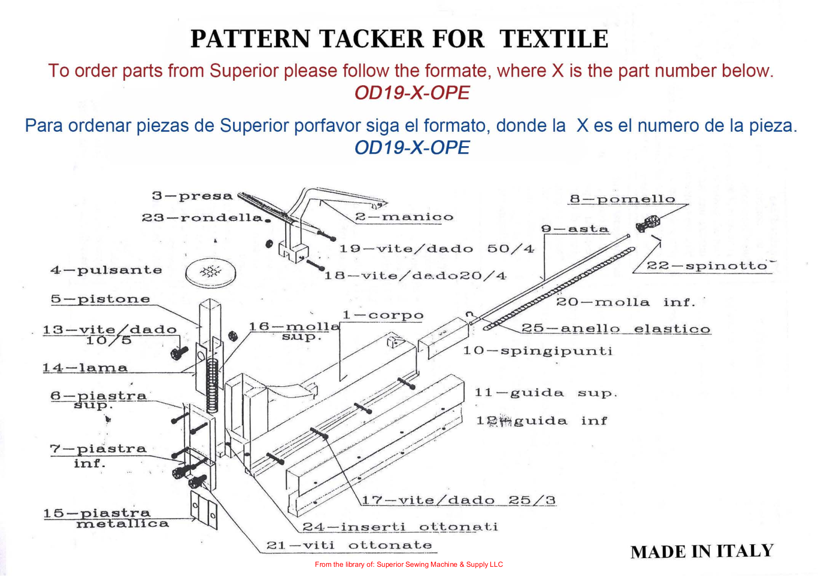 Superior OD19 User Manual