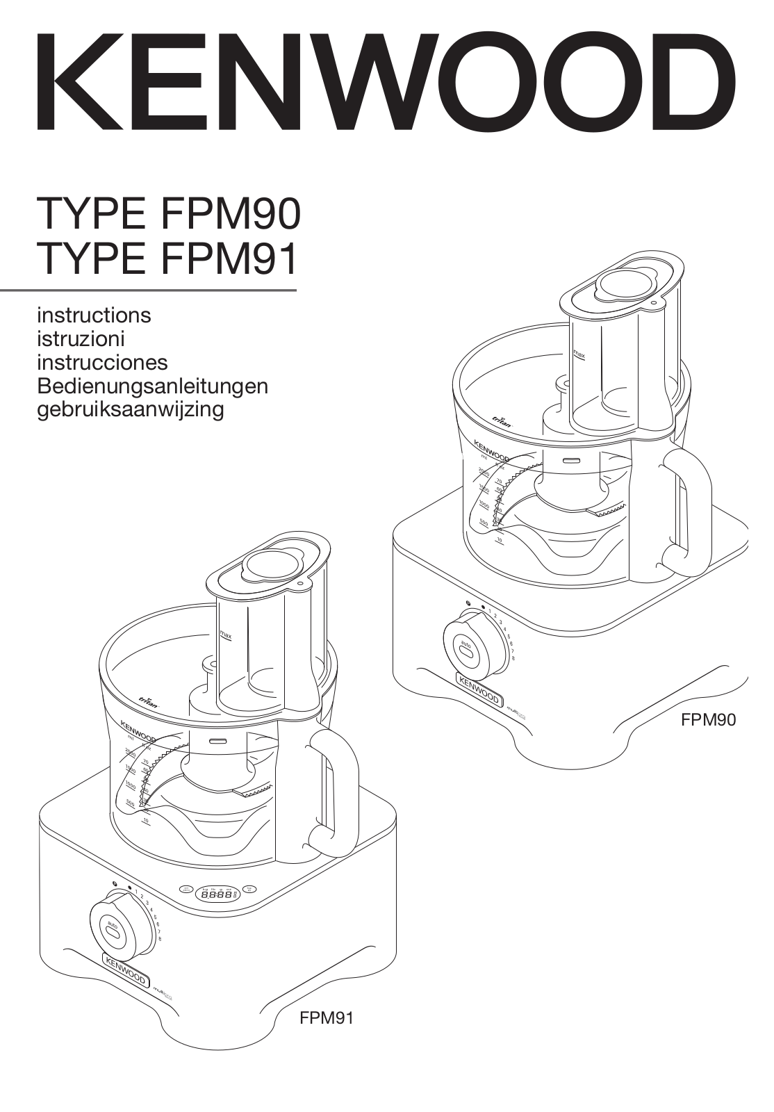 Kenwood MultiPro Excel FPM902 User Manual