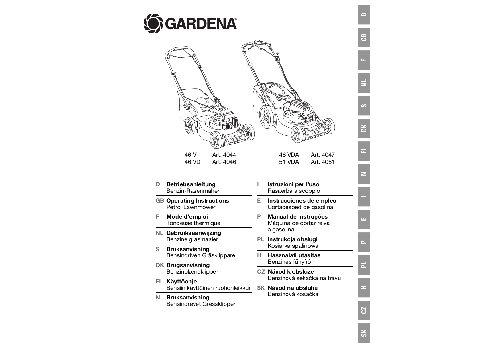 Gardena 51 VDA User Manual