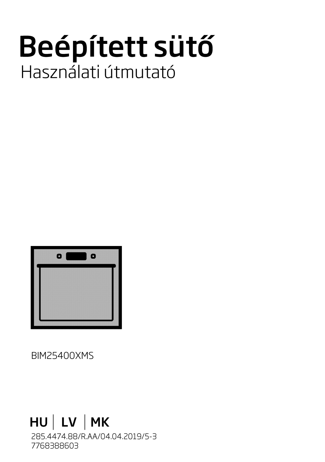 Beko BIM25400XMS User manual