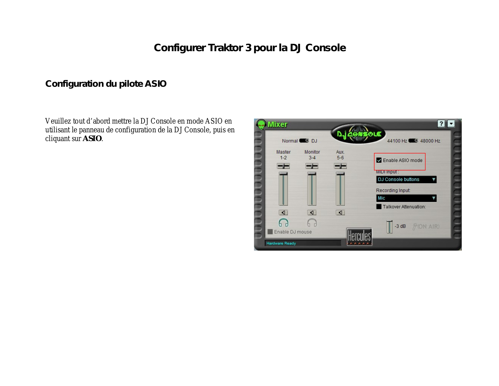 HERCULES DJ CONSOLE T3TKS User Manual