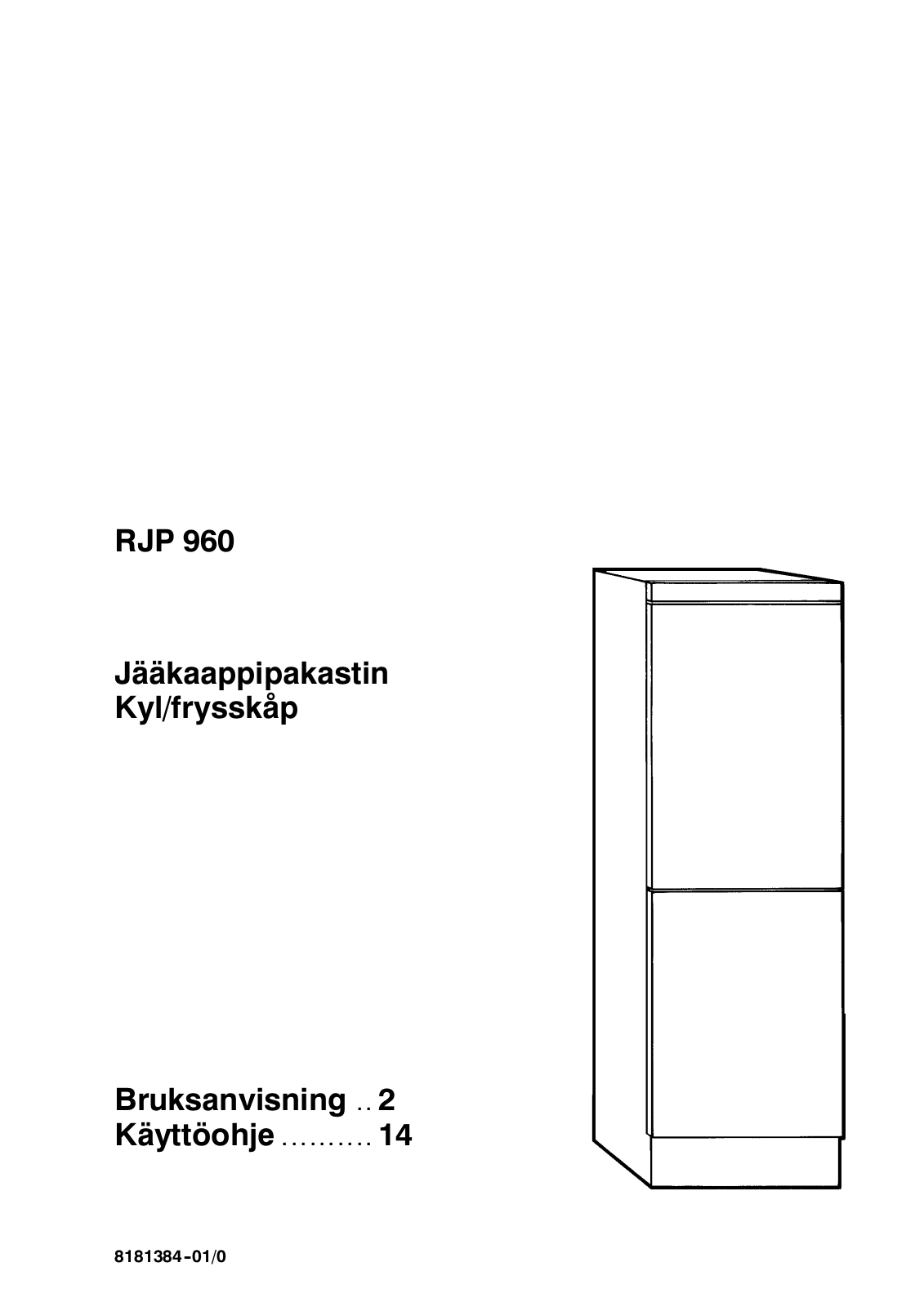 Rosenlew RJP960 User Manual