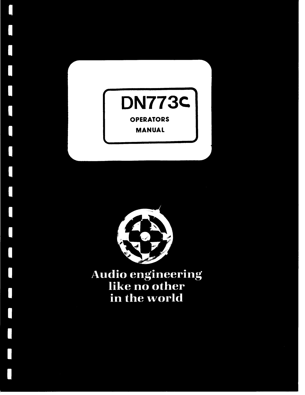 Klark Teknik DN773C User Manual