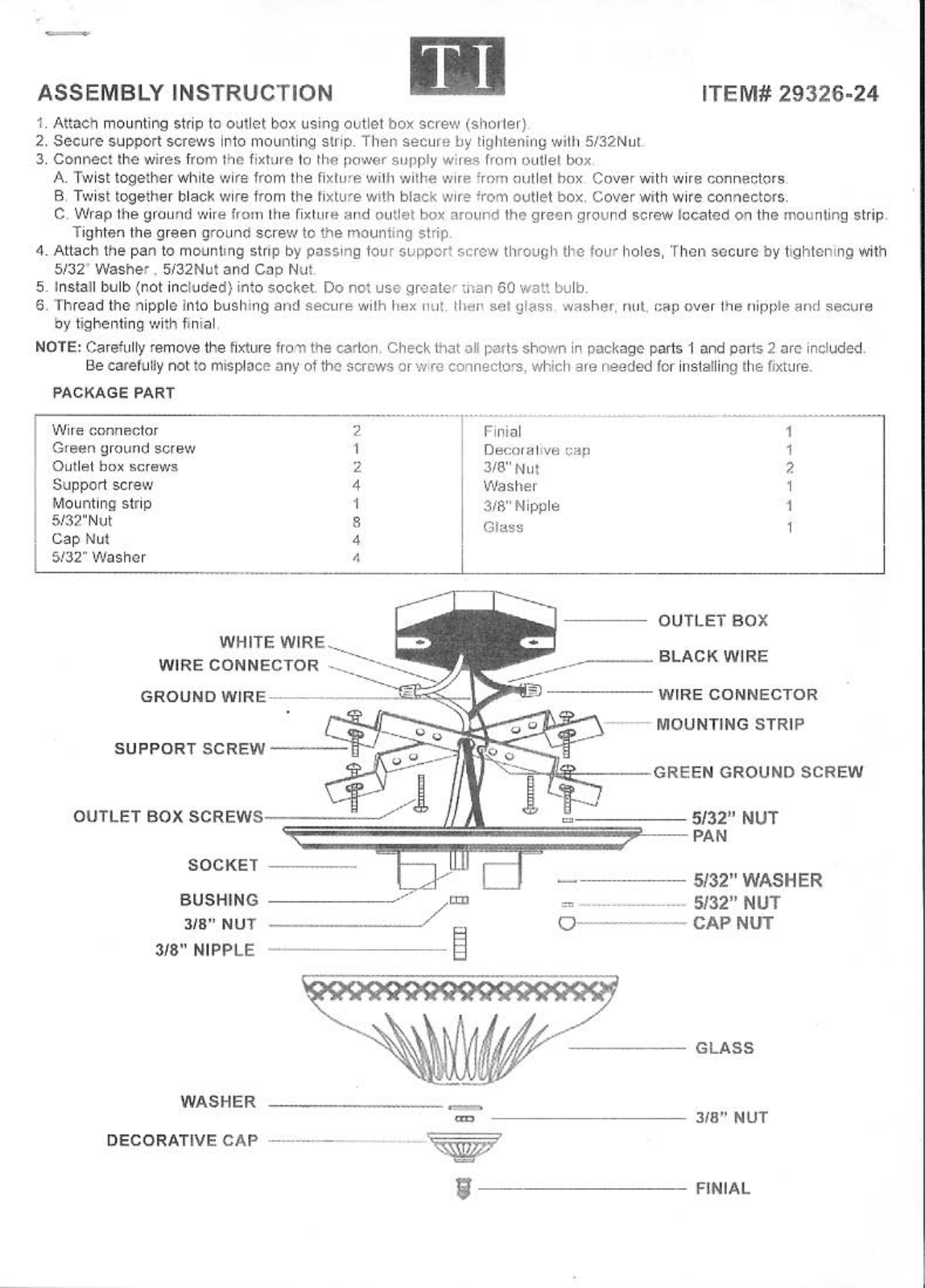 Triarch 29326-24 User Manual