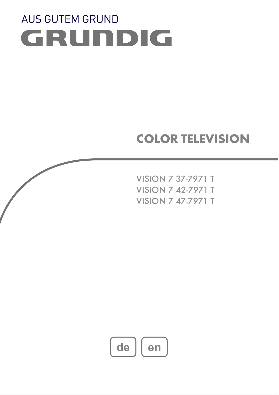 Grundig VISION 7 47-7971 T User Manual