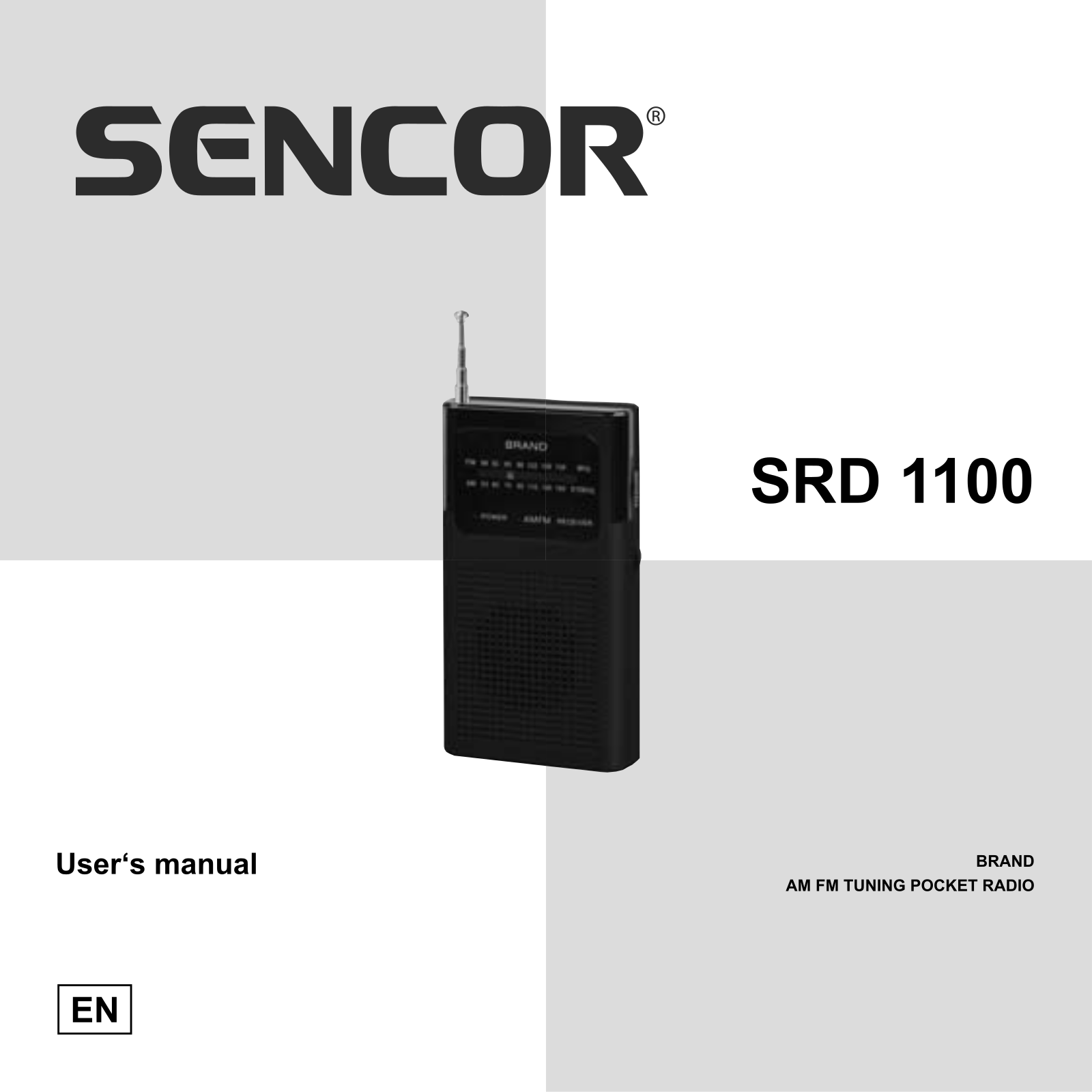 Sencor SRD 1100 B operation manual