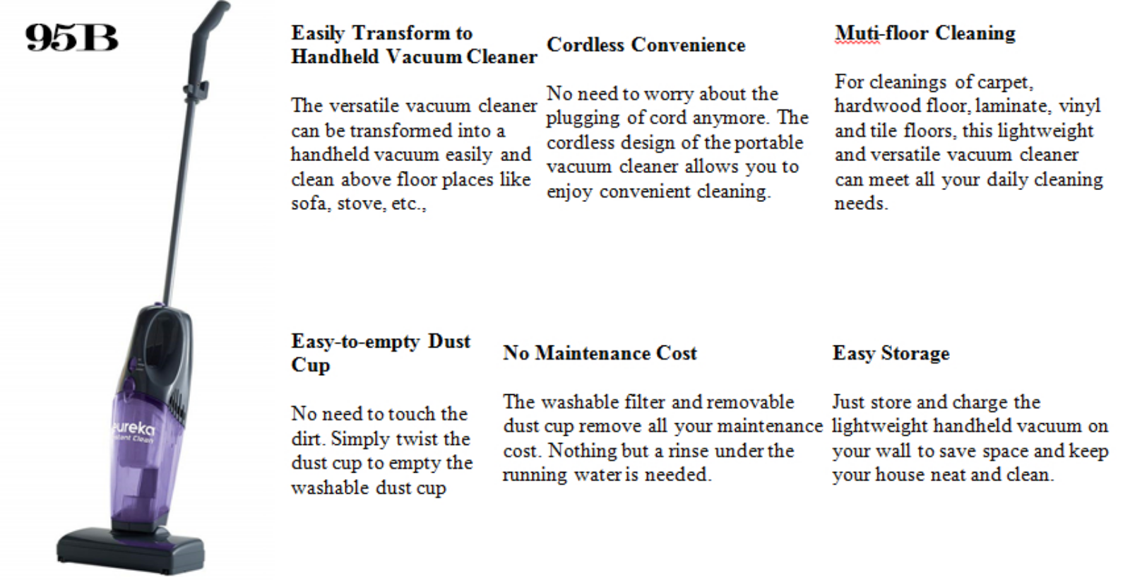 Eureka ERA10001 Specifications - ManualMachine.com