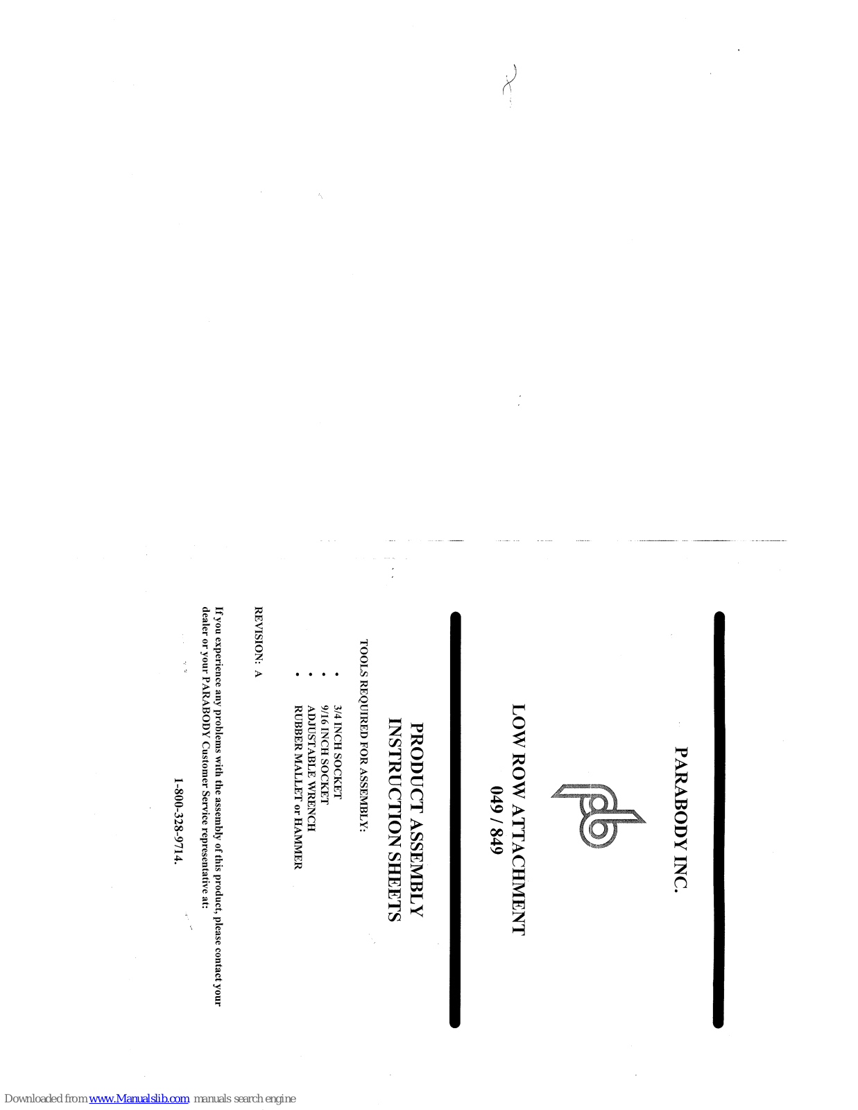 ParaBody 40, 49 Assembly  Manual - ManualMachine.com