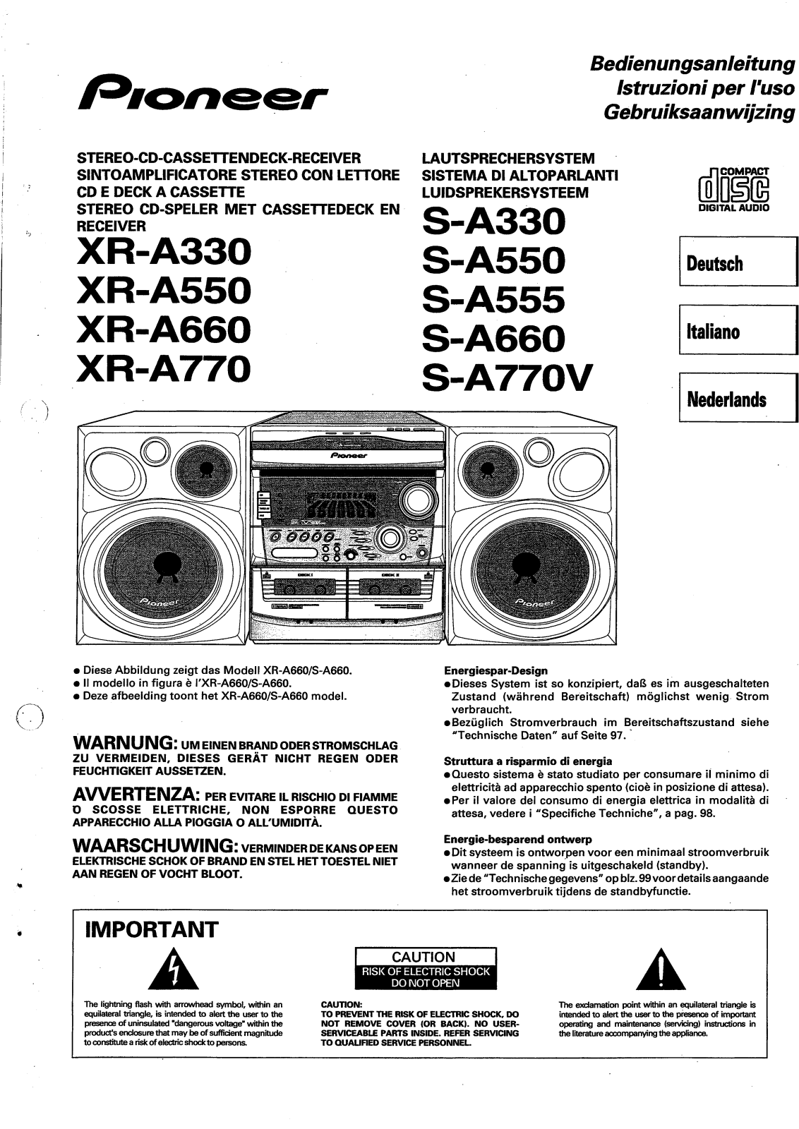 Pioneer S-A330 User Manual