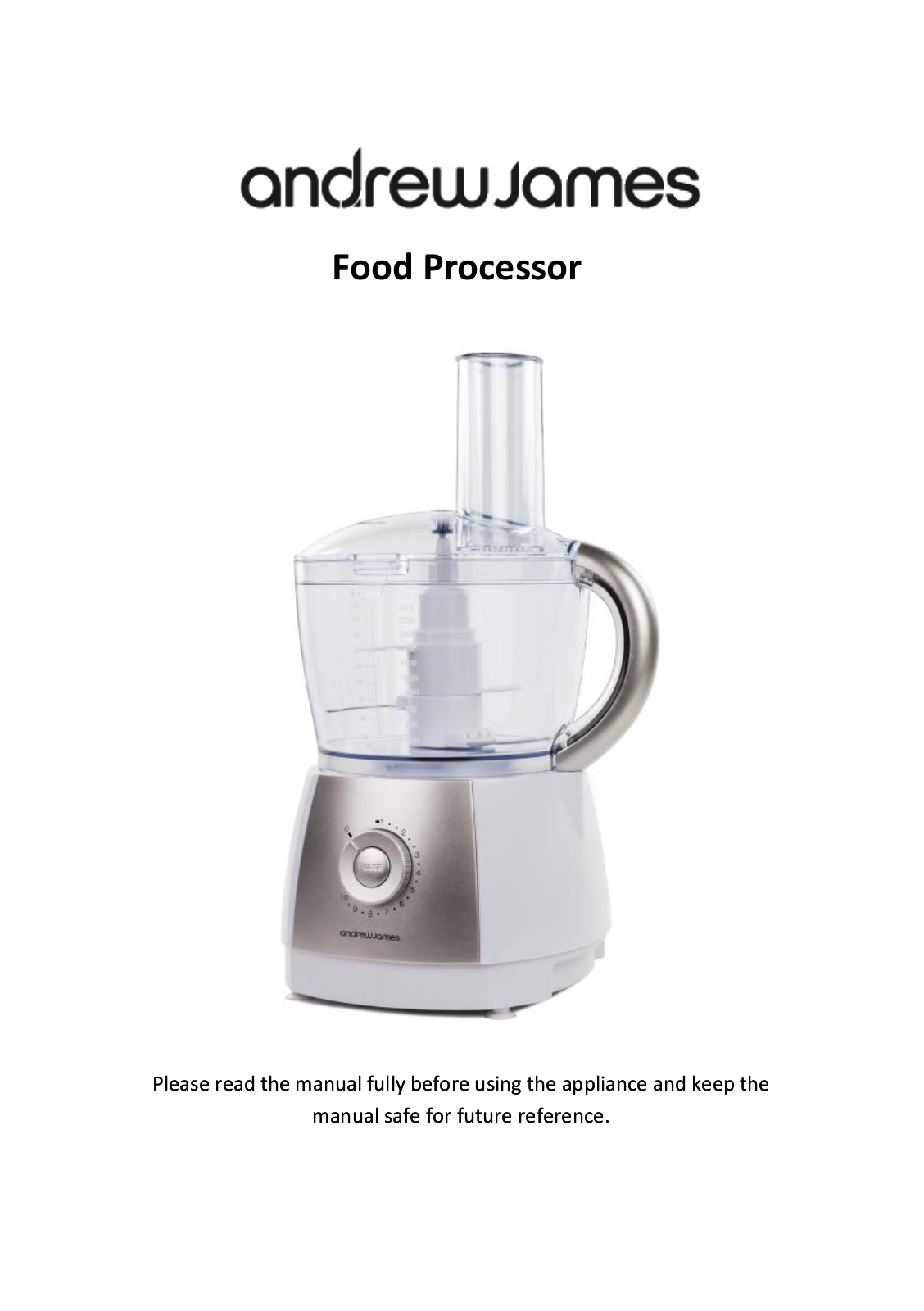 Andrew James Food Processor User Manual