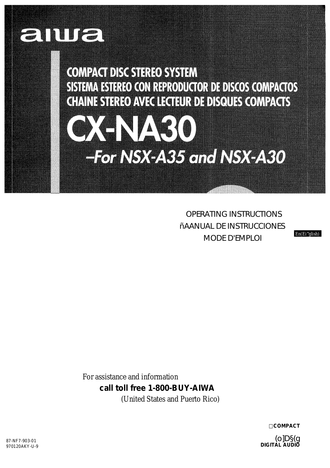 Aiwa CX-NA30 User Manual