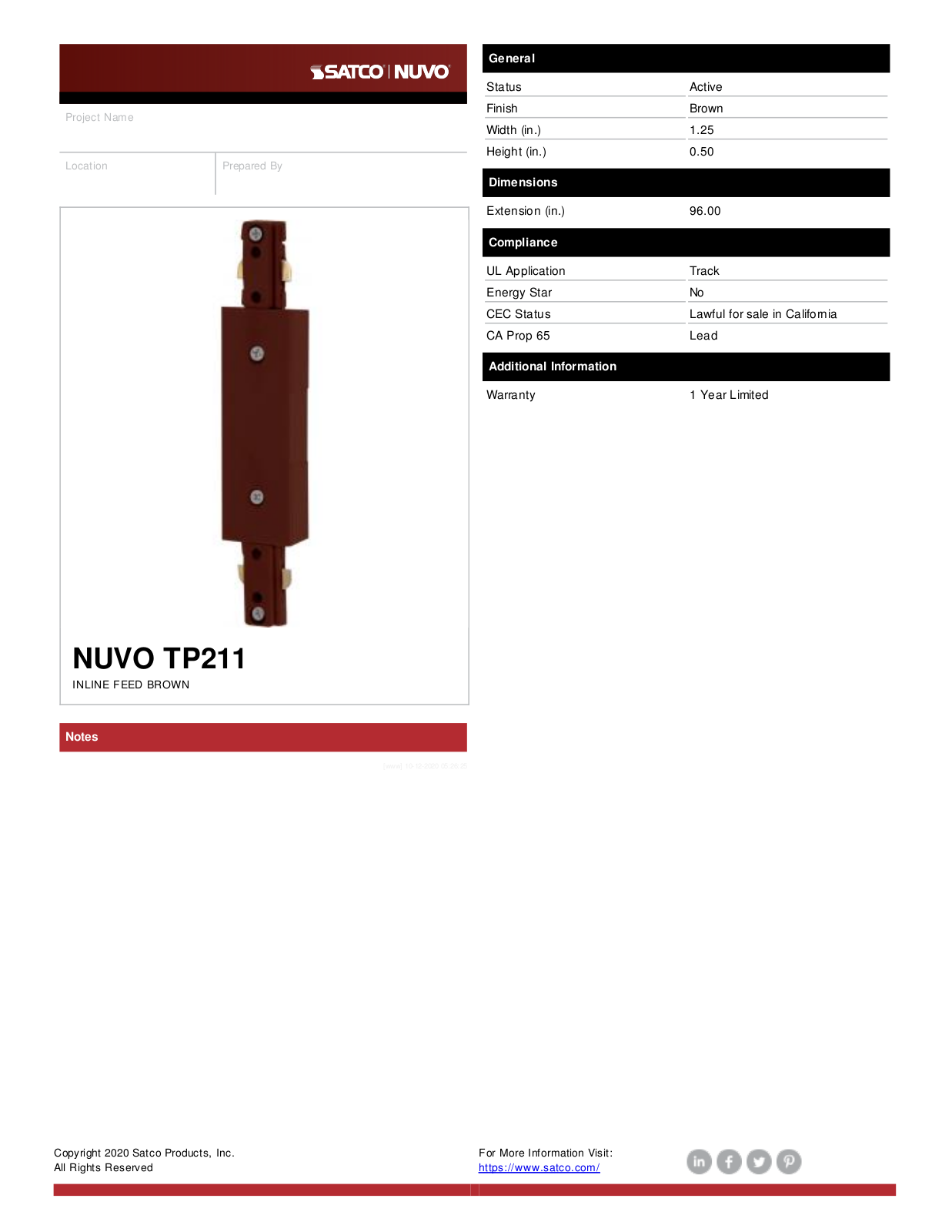 Nuvo Lighting OUV3014 Specifications - ManualMachine.com