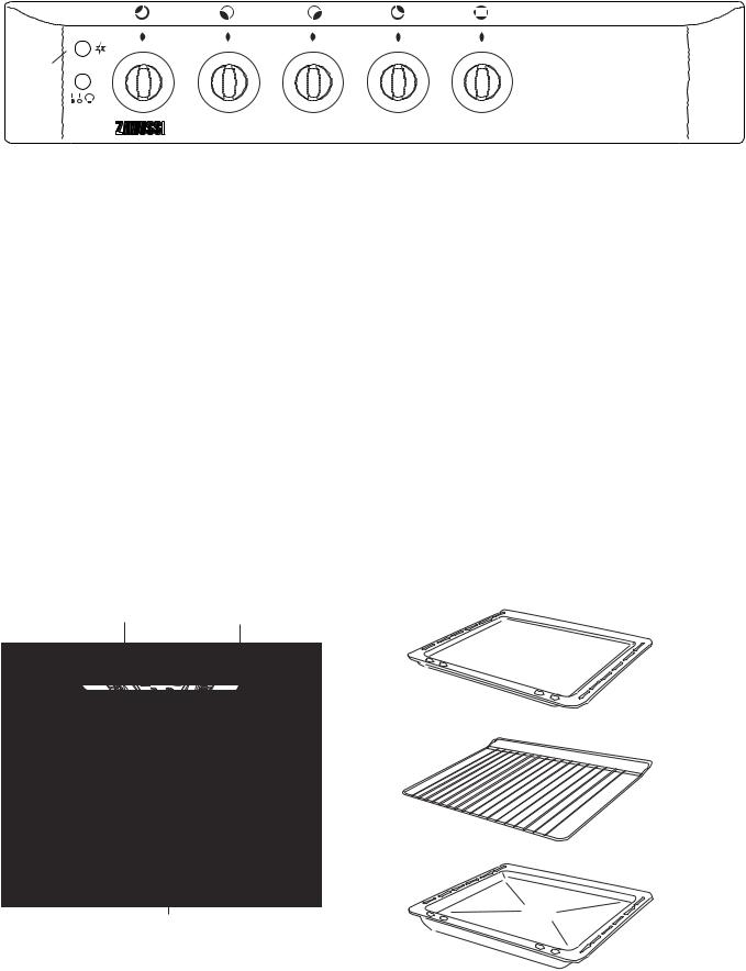 Zanussi ZCG6600W User Manual