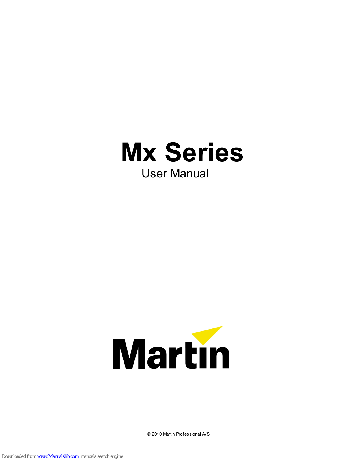 Martin Mx User Manual