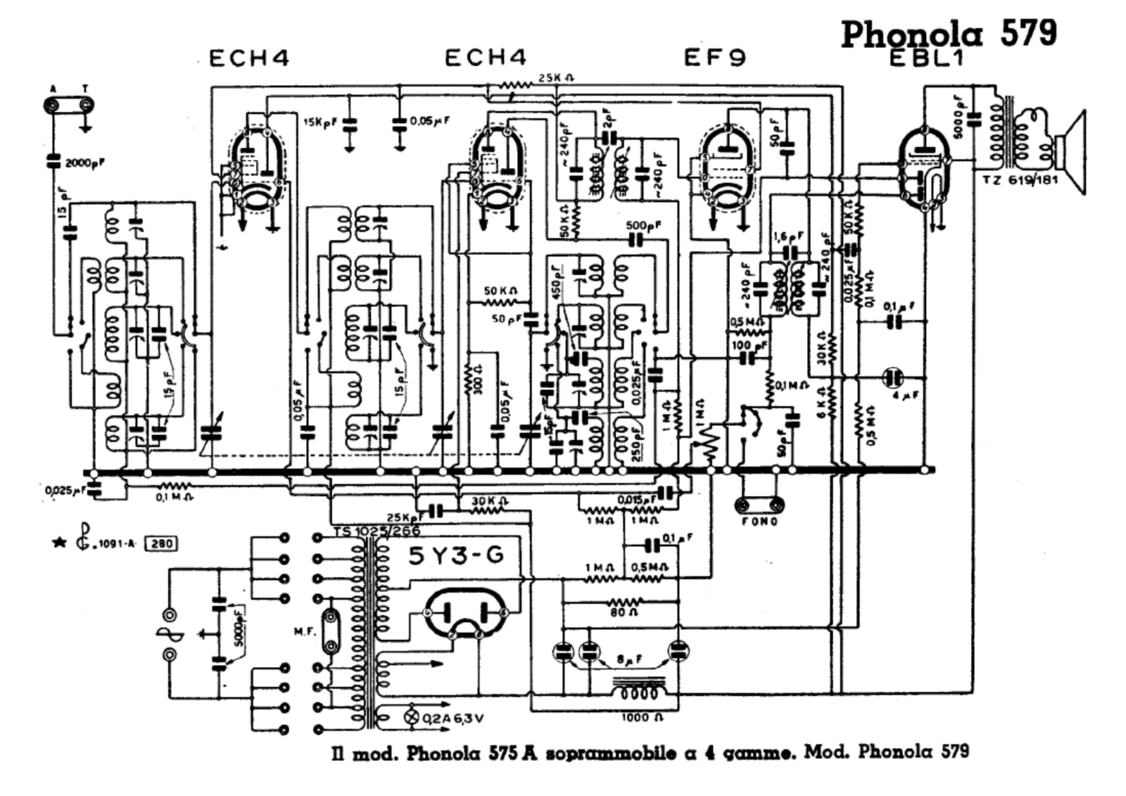 Phonola 579 schematic - ManualMachine.com