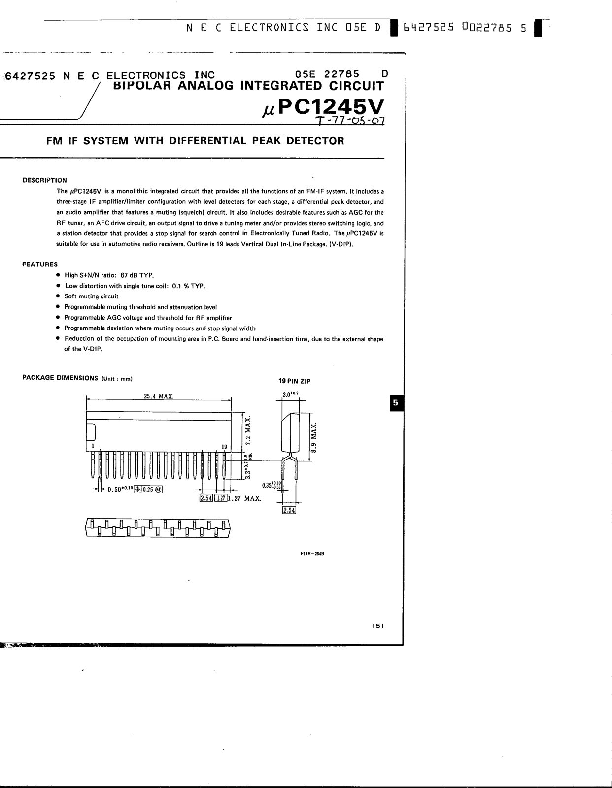 Datasheet UPC1245V Specification - ManualMachine.com
