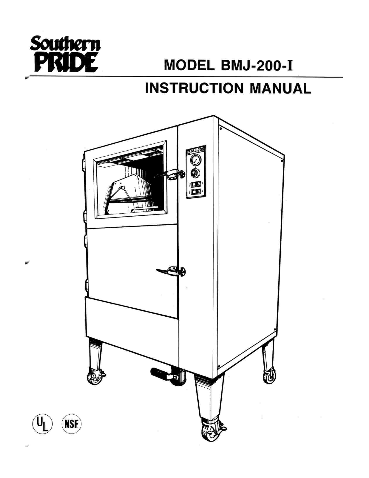 Southern Pride BMJ-200-I Installation  Manual