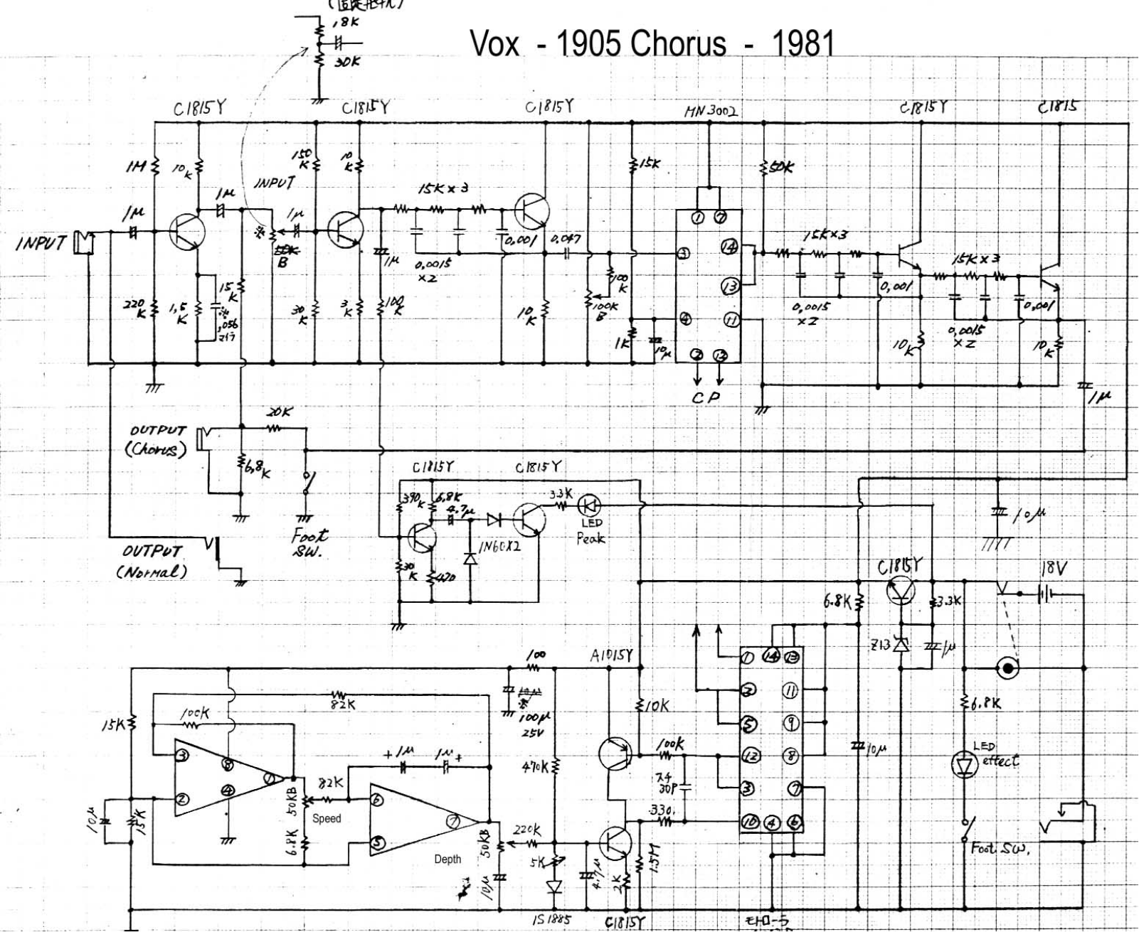 Vox 1905 schematic