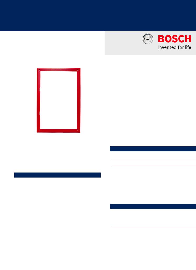 Bosch FPM-1000-SFMK Specsheet